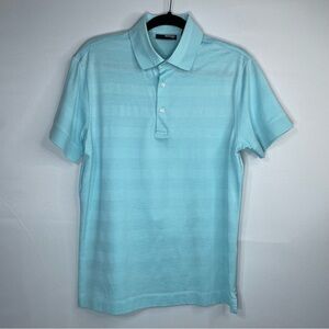 Murano Polo Men's Large Sky Blue Lux Prep fitted short sleeve business casual